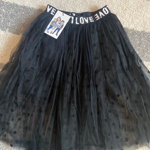 NWT Lola & the Boys Black Polka Dot TuTu
